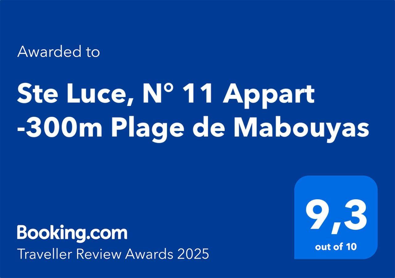 Ste Luce, N° 11 Appart -300M Plage De Mabouyas Corps de Garde Kültér fotó